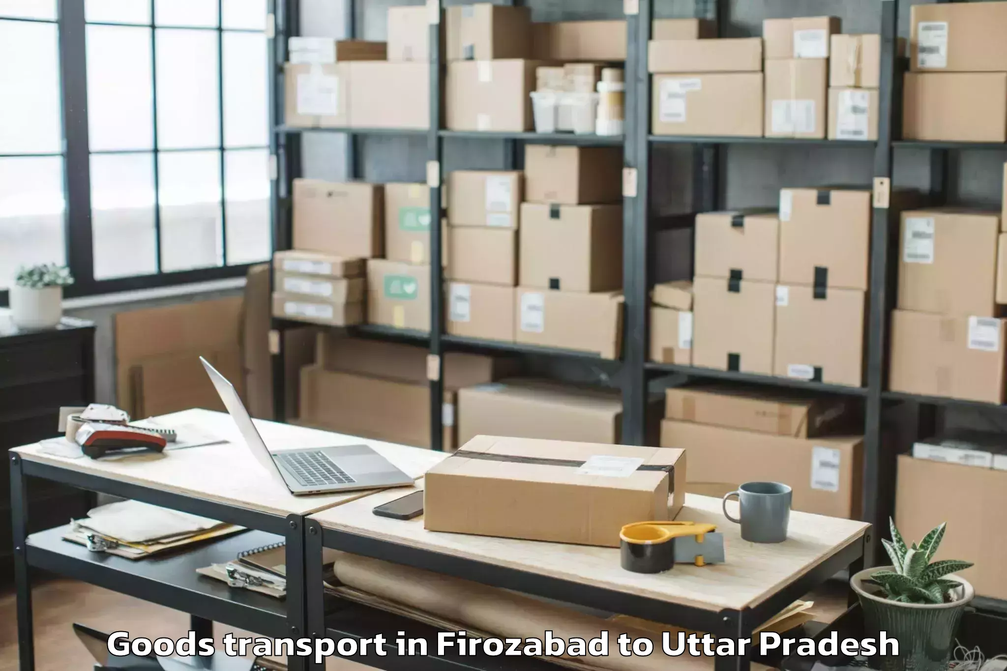 Quality Firozabad to Bilthra Goods Transport